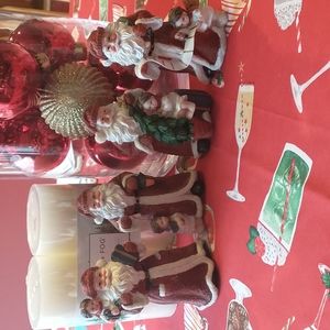 K's Collection Resin Santas - Set of 4
